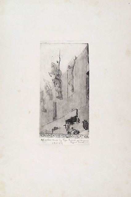Ernesto Bazzaro, Monumentum heroibus dicatum